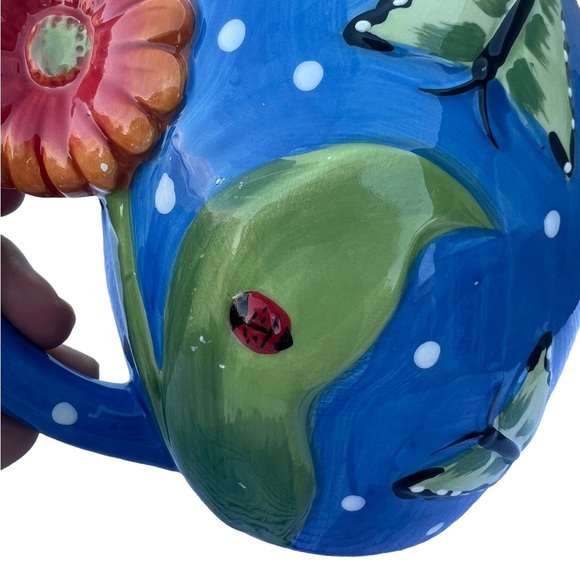 Pier 1 imports flower & butterflies spring mug - Picture 5 of 7